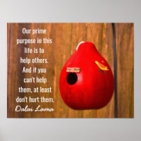 Our Prime Purpose - Dalai Lama quote - Art print