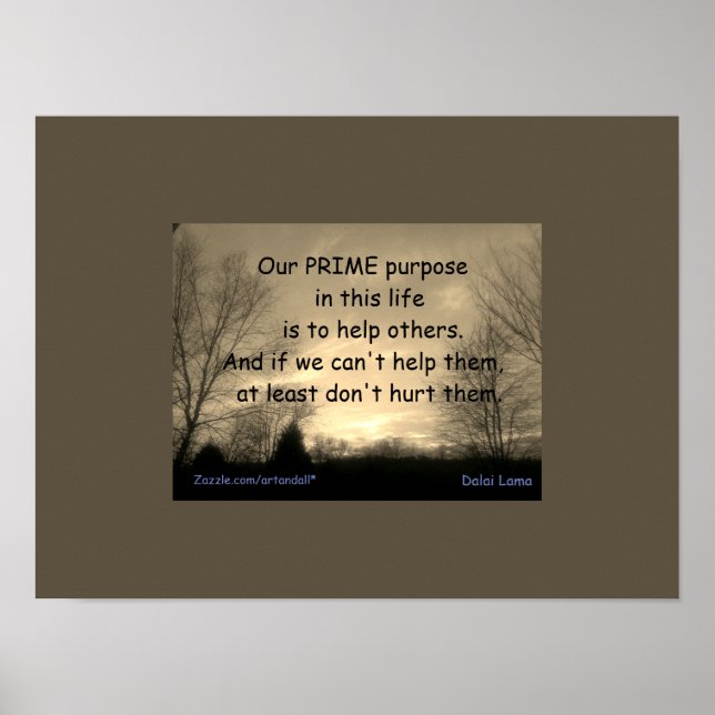 OUR PRIME PURPOSE  POSTER (Front)
