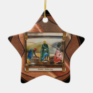 Our rainbow nation ceramic tree decoration