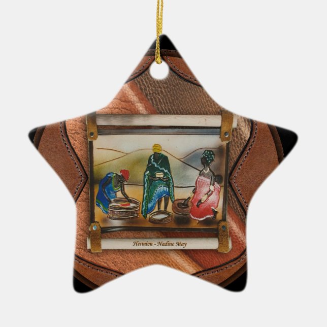 Our rainbow nation ceramic tree decoration (Front)