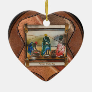 Our rainbow nation ceramic tree decoration