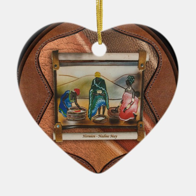 Our rainbow nation ceramic tree decoration (Front)