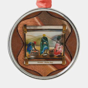 Our rainbow nation metal tree decoration