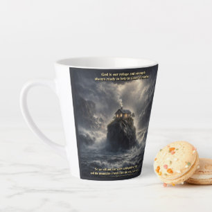 Our refuge & strength latte mug