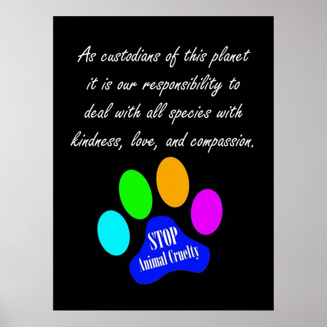 Our Responsibility Poster (black) (Front)