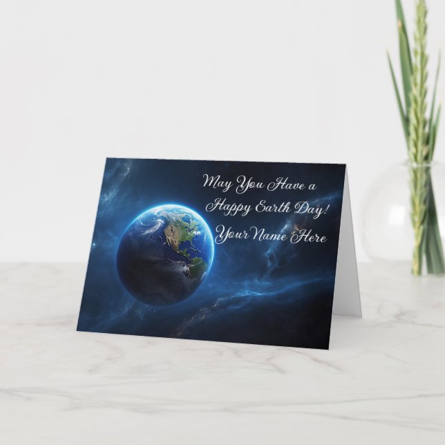 Our Sapphire Home in Space Holiday Card (Front)