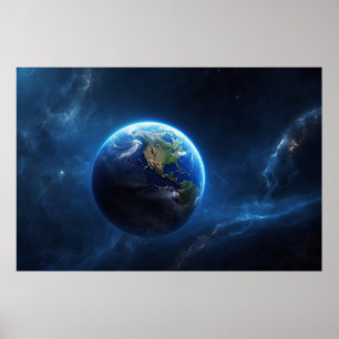 Our Sapphire Home in Space Poster