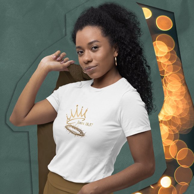 OUR SAVIOR KING Christian Women's White Christmas  T-Shirt (Creator Uploaded)