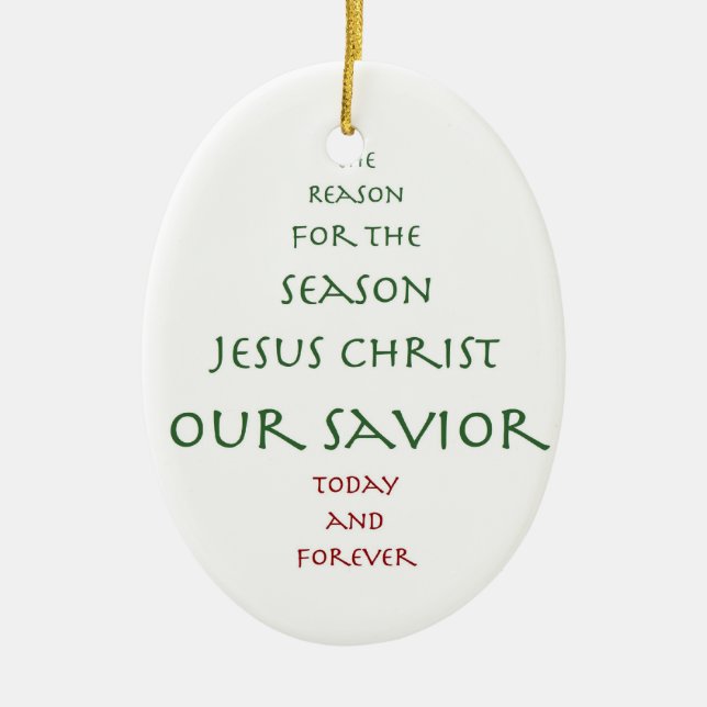 Our Saviour Tree Ceramic Tree Decoration (Front)