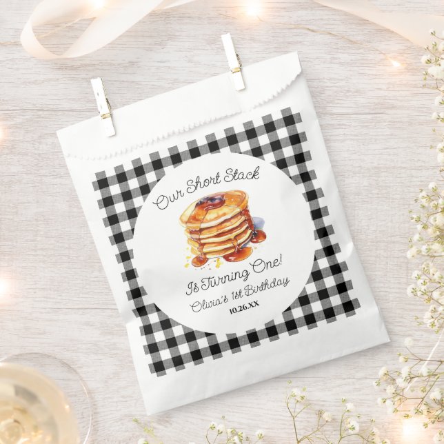 Our Short Stack Pancakes Breakfast Birthday Party Favour Bags (Clipped)