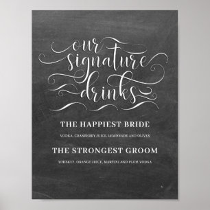 Our Signature Drinks Wedding Bar Sign