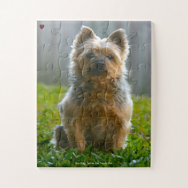 Our Silky Terrier Our Family Pet Jigsaw Puzzle (Vertical)
