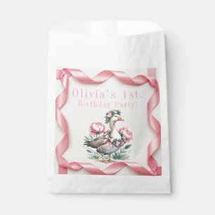 Our Silly Goose is Turn One Birthday Favour Bags