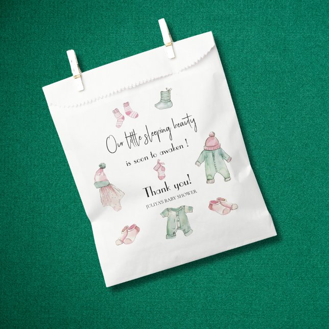 Our sleeping beauty  baby shower  favour bags (Creator Uploaded)