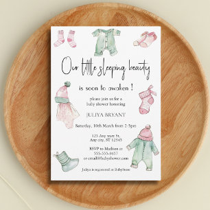 Our sleeping beauty baby shower invitation