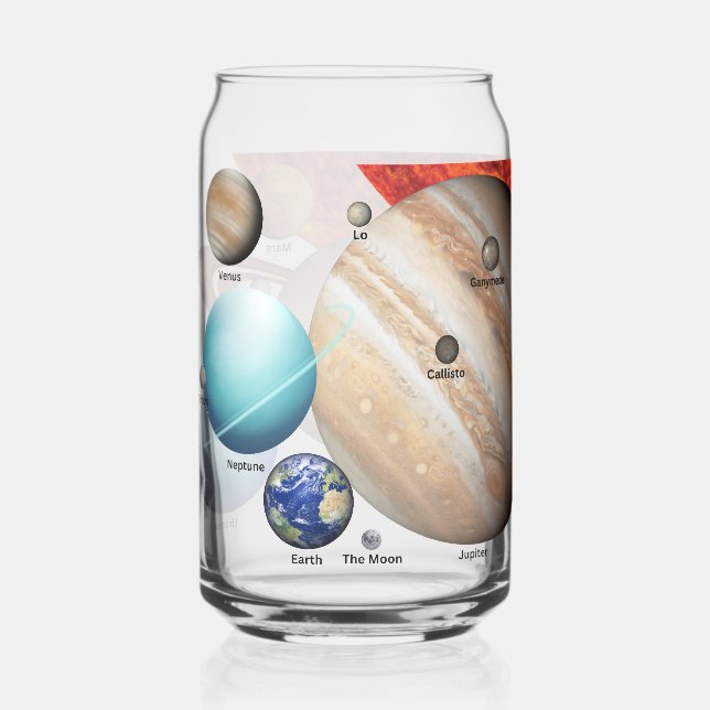 Our Solar System Can Glass (Front)