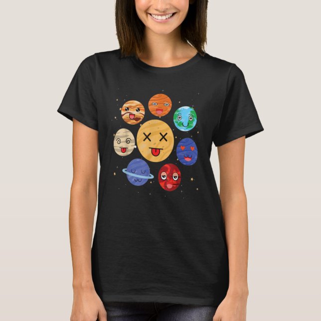 Our Solar System planet Science Education Space bo T-Shirt (Front)