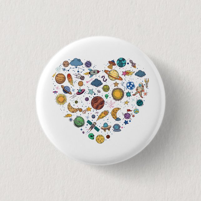 Our Solar System planet, Science Education Space k 3 Cm Round Badge (Front)