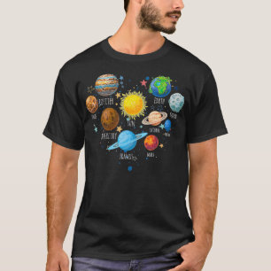 Our Solar System planet Science Education Space ki T-Shirt
