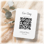 Our Song QR Code | Personalised Keepsake  Magnet<br><div class="desc">Modern QR Code keepsake which you can personalise by adding your own QR link to your special song.</div>