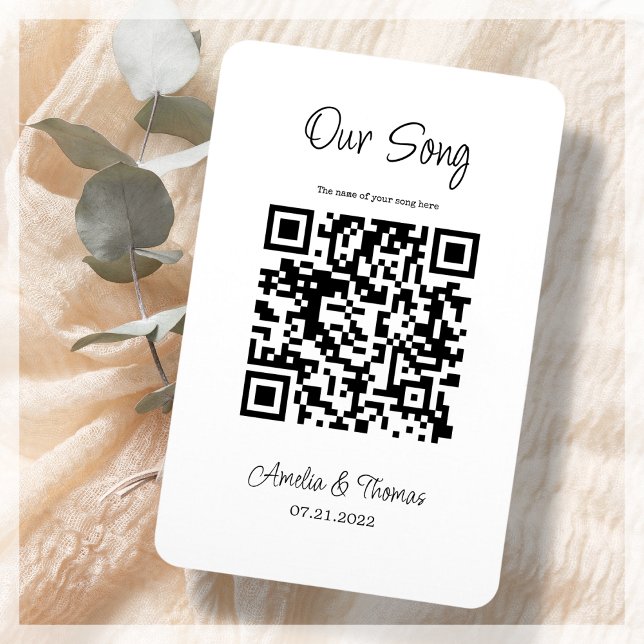 Our Song QR Code | Personalised Keepsake  Magnet (Creator Uploaded)
