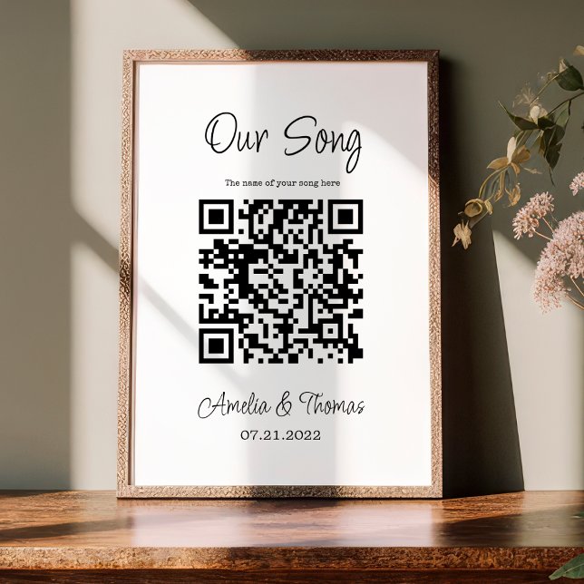 Our Song QR Code | Personalized Keepsake Poster (Creator Uploaded)