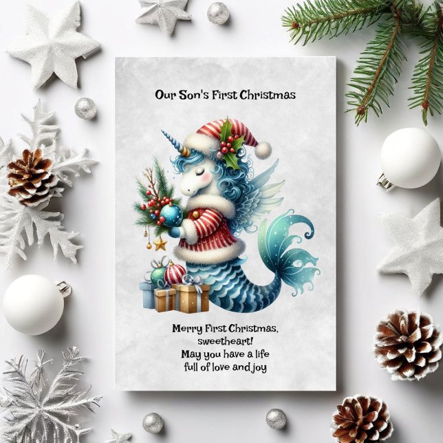 Our Son's First Christmas Holiday Card (Creator Uploaded)