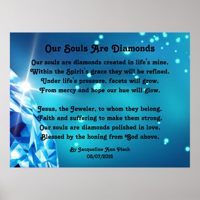 Our Souls Are Diamonds Poster (Front)