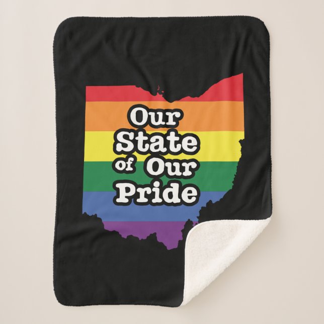 Our State of Our Pride | Ohio Sherpa Blanket (Front)