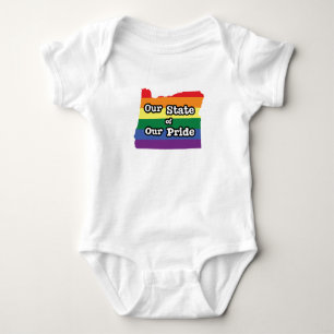 Our State of Our Pride Oregon Baby Bodysuit