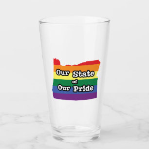 Our State of Our Pride Oregon Glass