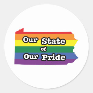 Our State of Our Pride   Pennsylvania Classic Round Sticker