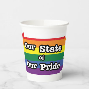Our State of Our Pride Pennsylvania Paper Cups