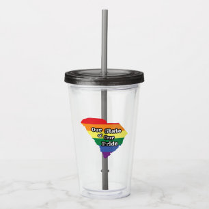 Our State of Our Pride   South Carolina Acrylic Tumbler