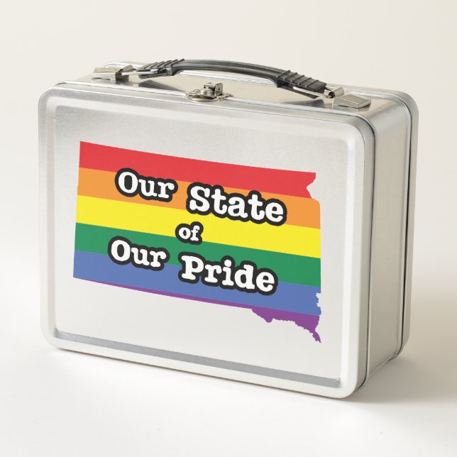 Our State of Our Pride | South Dakota Metal Lunch Box (Front)