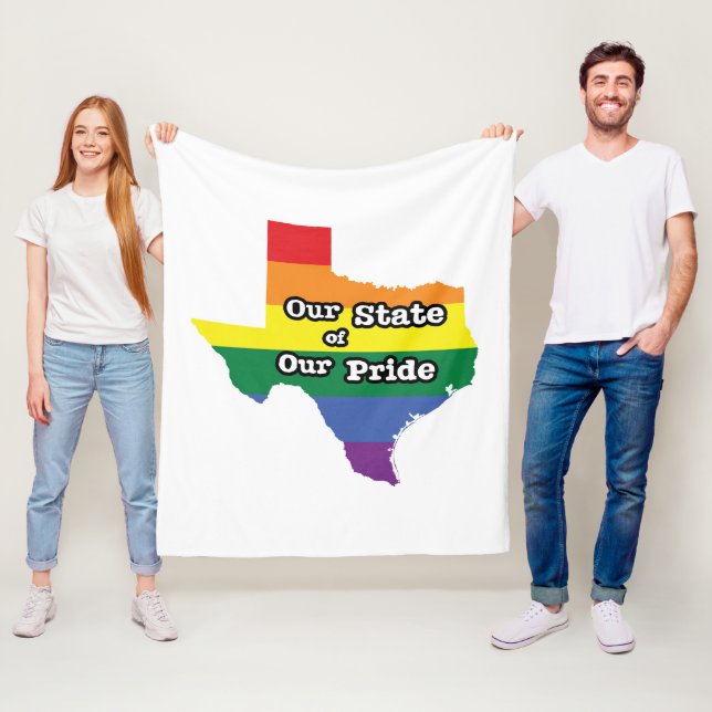 Our State of Our Pride | Texas Fleece Blanket (In Situ)