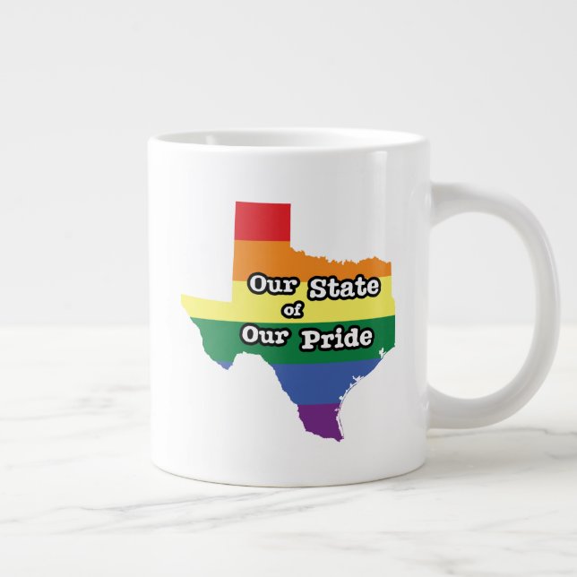 Our State of Our Pride | Texas Large Coffee Mug (Right)