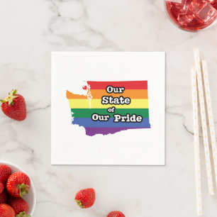 Our State of Our Pride Washington Napkin