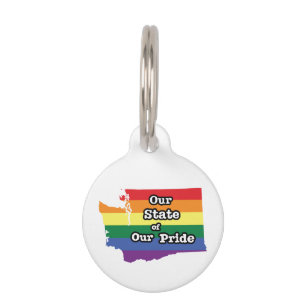 Our State of Our Pride Washington Pet Tag