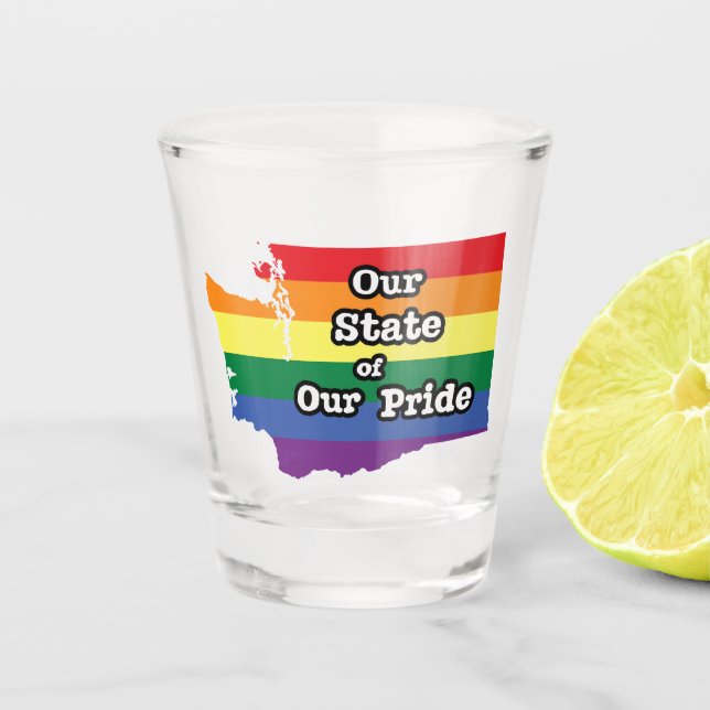 Our State of Our Pride | Washington Shot Glass (Front)