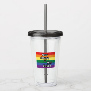 Our State of Our Pride Wyoming Acrylic Tumbler
