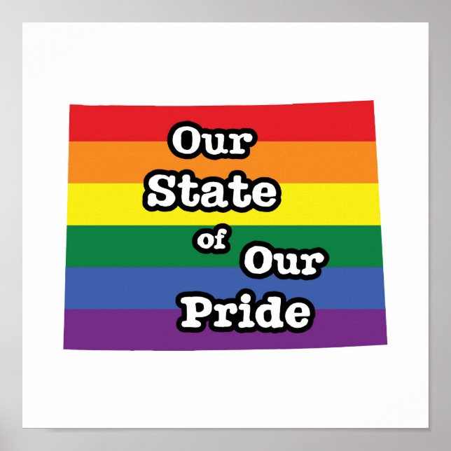 Our State of Our Pride | Wyoming Poster (Front)