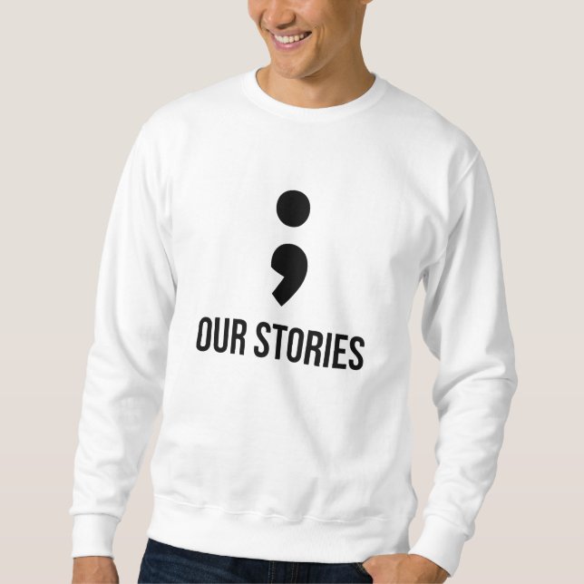 Our Stories Will Never End Couples Matching Sweatshirt (Front)