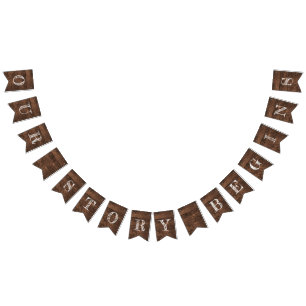 Our Story Begins Barn Wood Wedding Bunting