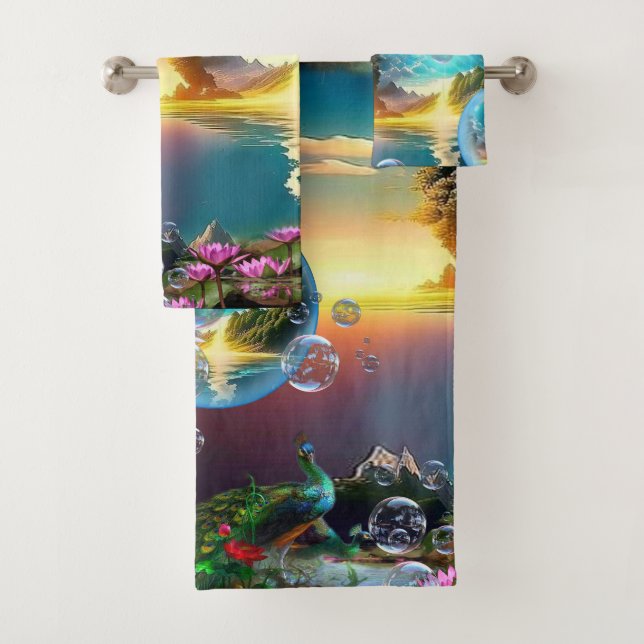 Our Sun is a Star and a Giver of Life Bath Towel Set (Insitu)