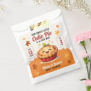 Our Sweet Little Cutie Pie Fall Baby Shower Favour Bags