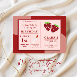 Our Sweet Little One is Growing Up Birthday Invitation