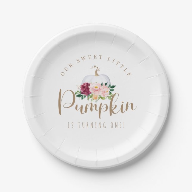 Our Sweet Little Pumpkin Plate (Front)