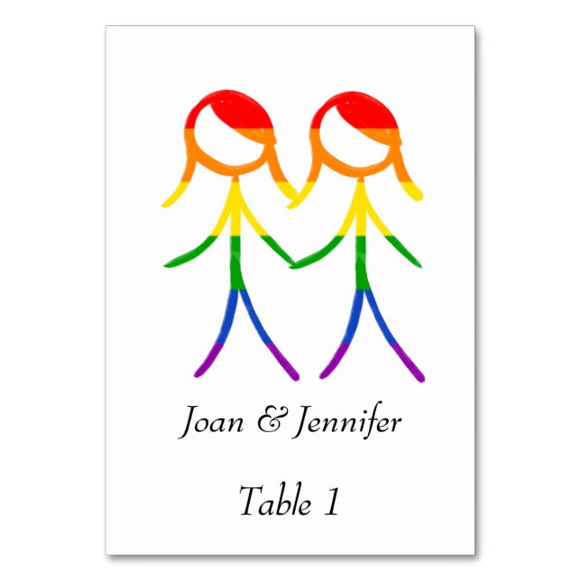 Our Table Number (Front)