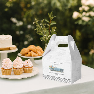 Our Tanks Are Full Vintage Car Baby Shower  Favour Box